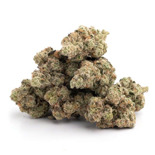 "Sunset Sherbert by Mr. Sherbinskis is a premium cannabis strain known for its vibrant, fruity aroma with a sweet and citrusy profile. It boasts colorful, dense buds with purple hues and a frosty layer of trichomes. This indica-dominant hybrid offers a relaxing yet uplifting experience, perfect for unwinding after a long day."